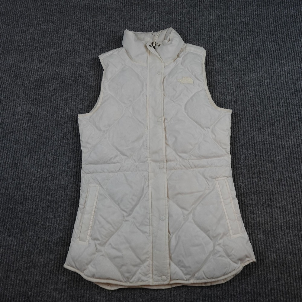 North Face Westcliff Down Vest Womens XS White Quilted NF0A5GMW